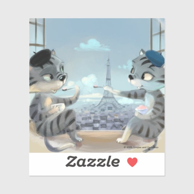 Paris by Day Vinyl Sticker - Joy (Diverses tailles (Feuille)