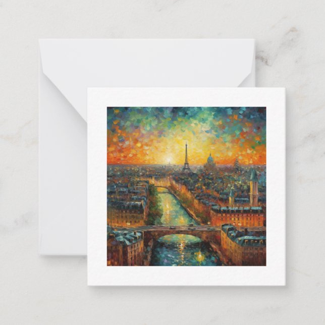 Paris by night van Gogh style Card (Front)