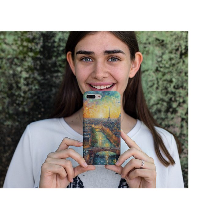 Paris by night van Gogh style Case-Mate iPhone Case (Creator Uploaded)