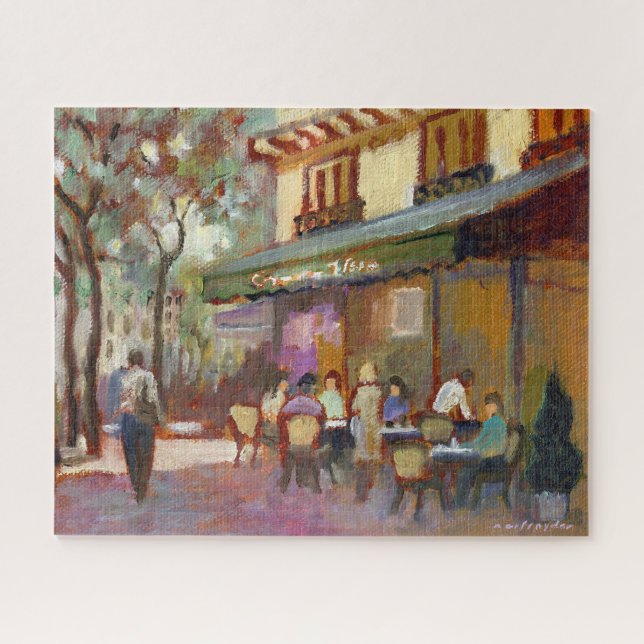 Paris Cafe 16x20 Jigsaw Puzzle (Horizontal)
