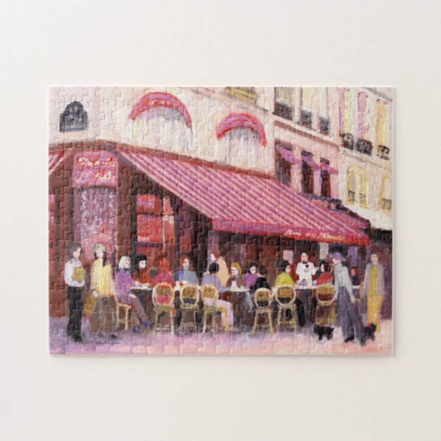 Paris Cafe Bar Jigsaw Puzzle (Horizontal)