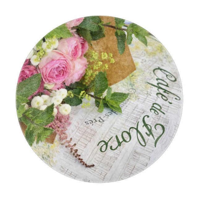 Paris Cafe Cutting Board  (Front)