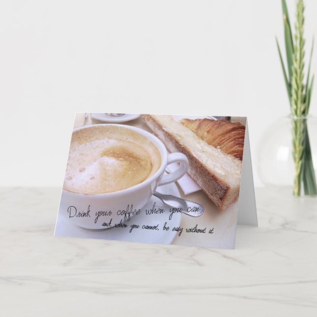 PARIS CAFE Greeting Card (Front)