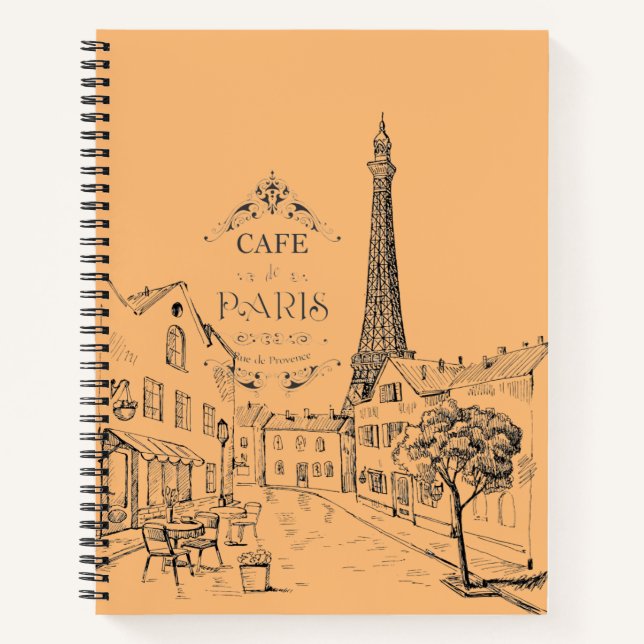 Paris Cafe Notebook (Front)