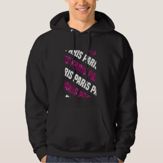 Paris Camo Pattern Pink Camouflage Hoodie