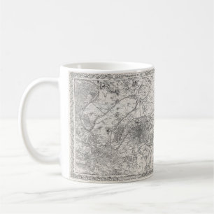Paris capital of France map Coffee Mug