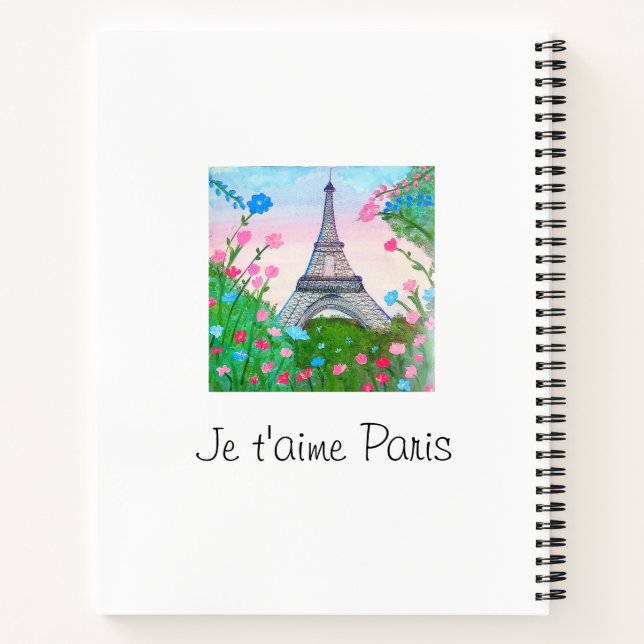 "Paris" carnet Notebook (Back)