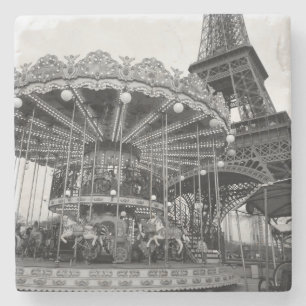 Paris Carousel Stone Coaster