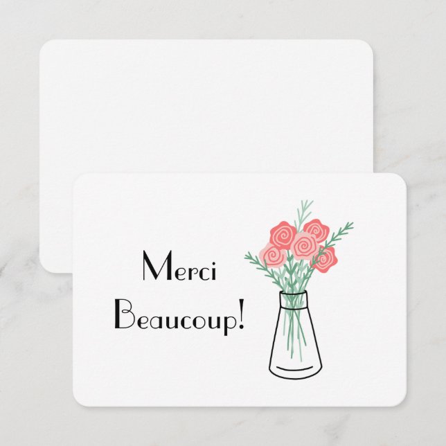 Paris Carte de remerciements (Devant / Derrière)