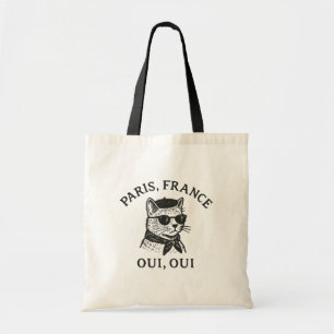 Paris Cat Tote Bag