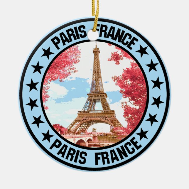 Paris                                              ceramic ornament (Front)