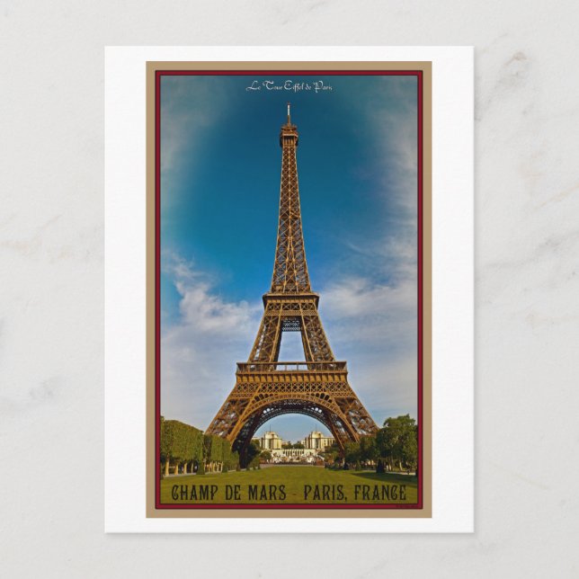 Paris - Champ de Mars Postcard (Front)