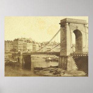 Paris Charles Marville Pont de la Réforme a. Quai Poster
