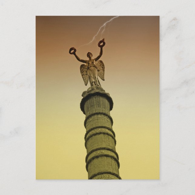 Paris - Châtelet Victory Column Postcard (Front)