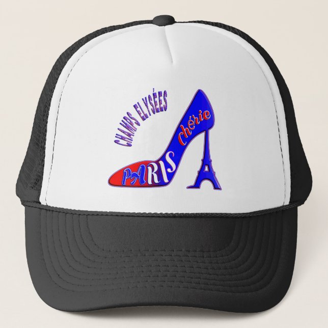 PARIS CHÉRIE CHAMPS ÉLYSÉES - THE ONE OF MY HEART TRUCKER HAT (Front)