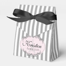 Paris Chic cute little personalized favour box