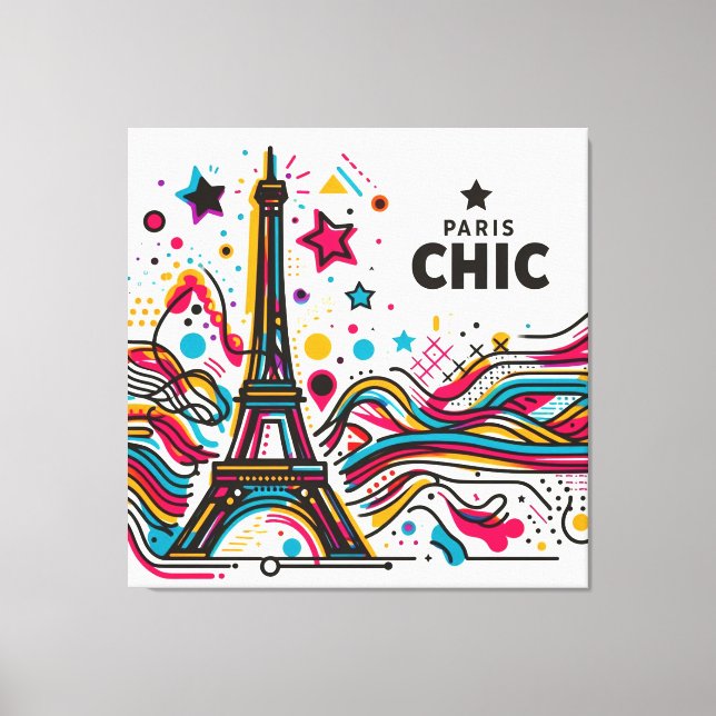 Paris Chic Vibes #2 Canvas Print (Front)
