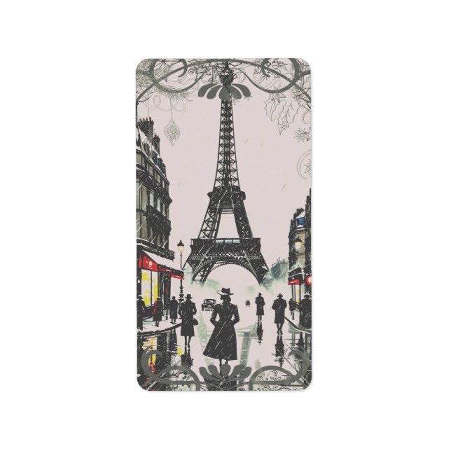 Paris Christmas Label (Front)