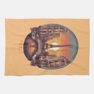 Paris, City of Love & Light Kitchen Towel