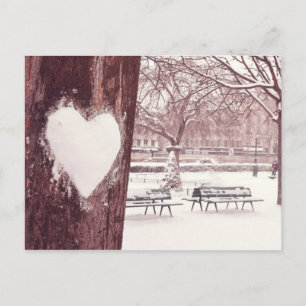 Paris, city of love (Notre Dame gardens) Postcard