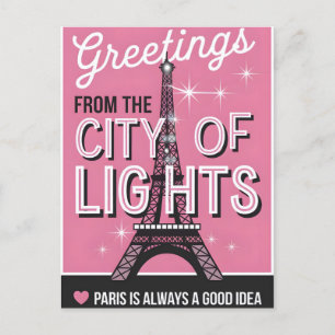 Paris city  postcard