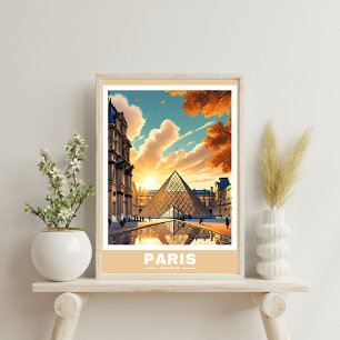 Paris Cityscape - Poster des monuments emblématiqu