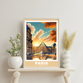 Paris Cityscape - Poster des monuments emblématiqu