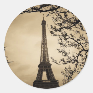 Paris Classic Round Sticker