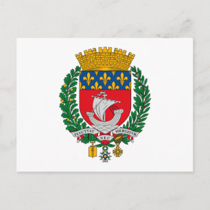 Paris Coat of Arms Postcard