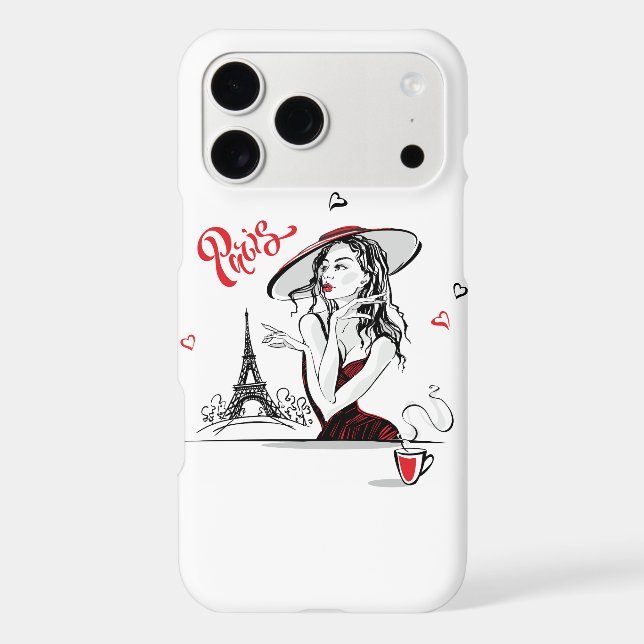 Paris & Coffee, red (Back)