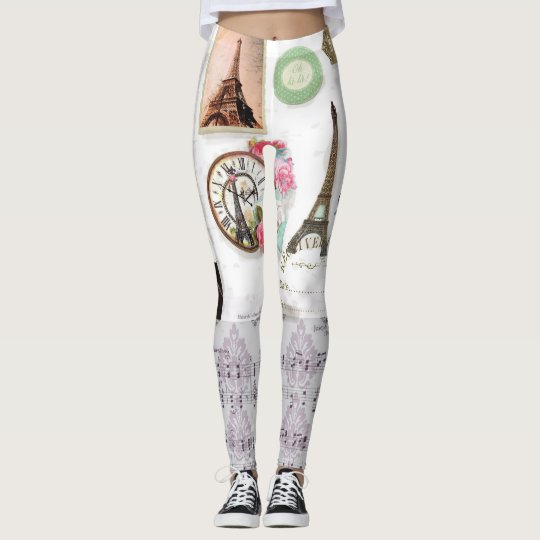 Paris Collage leggings