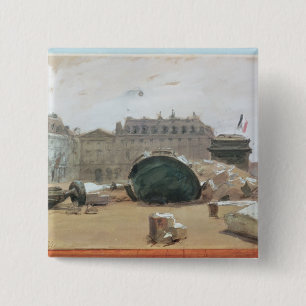 Paris Commune 2 Inch Square Button