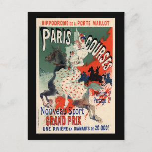 Paris Courses Postcard