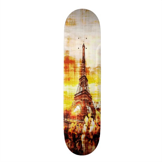Paris Dawn Grunge Element Custom Pro Board Skate Deck