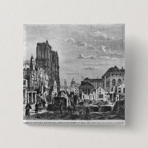 Paris, demolition of a part of the Cite 2 Inch Square Button