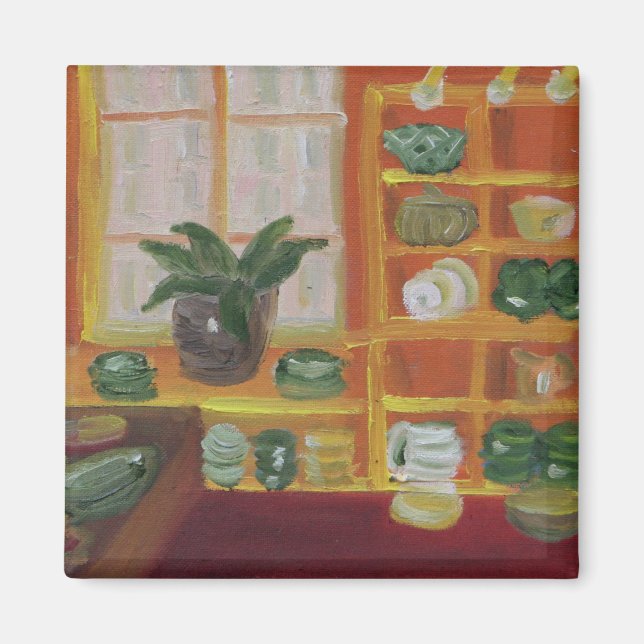 Paris Dishes Magnet (Front)