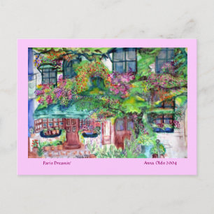 Paris Dreamin" - postcard