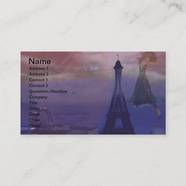 Paris Dreams Business Card (Front)