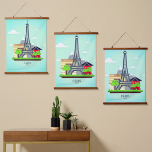 Paris Eifel Tower  Hanging Tapestry