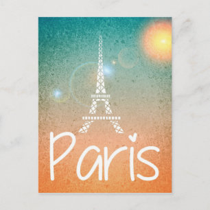 Paris Eifel Tower Postcard