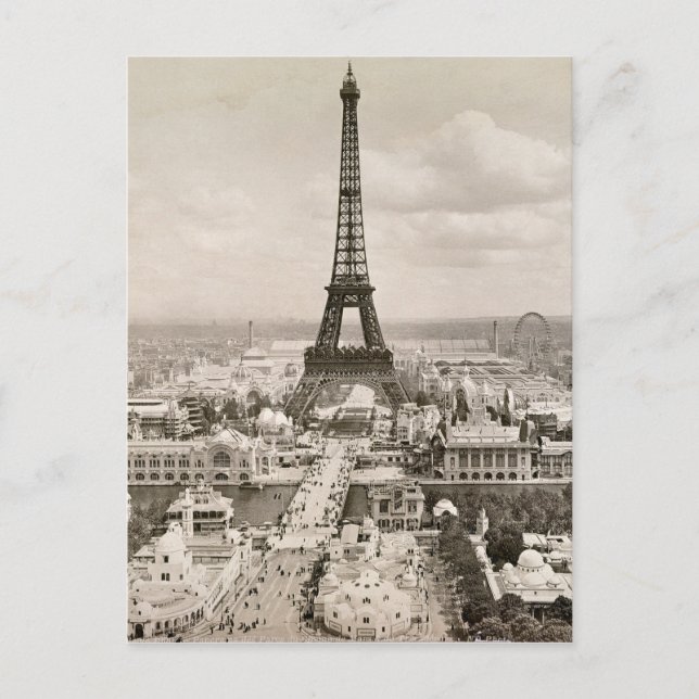 Paris: Eiffel Tower, 1900 Postcard (Front)
