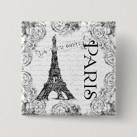 Paris Eiffel Tower and Scrolls
