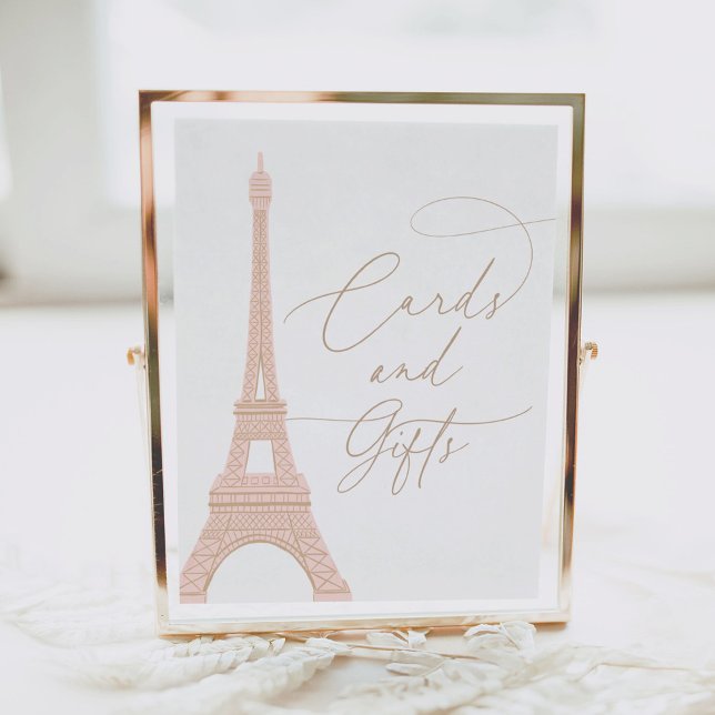 Paris Eiffel Tower Baby Shower Cards and Gifts Poster (Creator Uploaded)