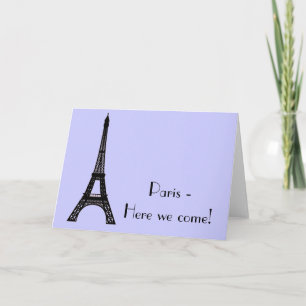Paris Eiffel Tower Card