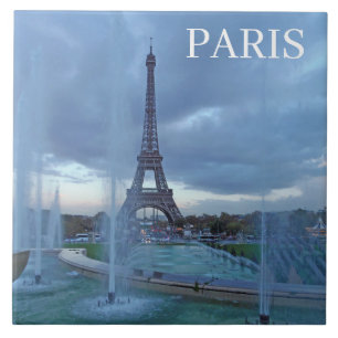 Paris Eiffel Tower ceramic tile