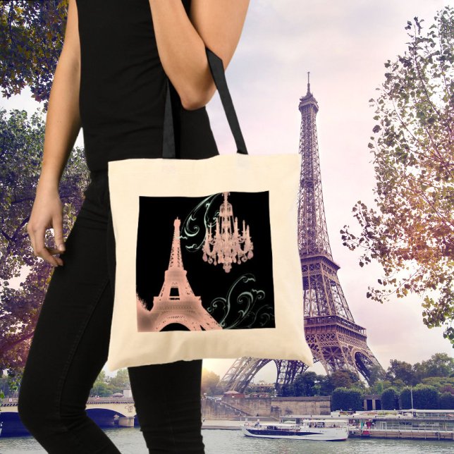 Paris Eiffel Tower Chandelier vintage wedding Tote Bag (Paris Eiffel Tower Chandelier vintage wedding Tote Bag)