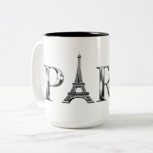Paris Eiffel Tower Coffee Mug Elegant Paris Desi