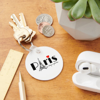 Paris Eiffel Tower Design  Keychain