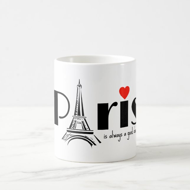 Paris Eiffel Tower Design Mug (Center)