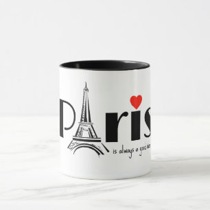 Paris Eiffel Tower Design Mug